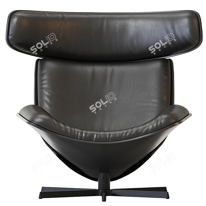 Modern Almora B&B Armchair Design 3D model image 6