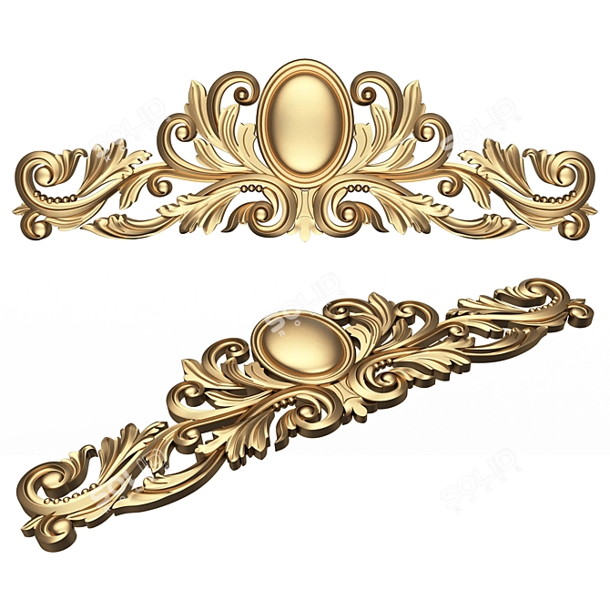 Elite Plaster Molding Decoration 3D 3D model image 1