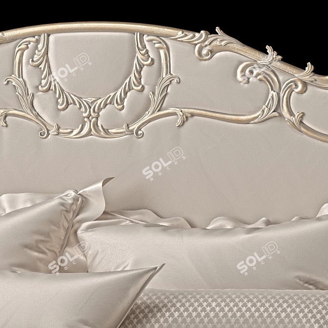 Elegant Jumbo Collection Madeleine Bed 3D model image 3