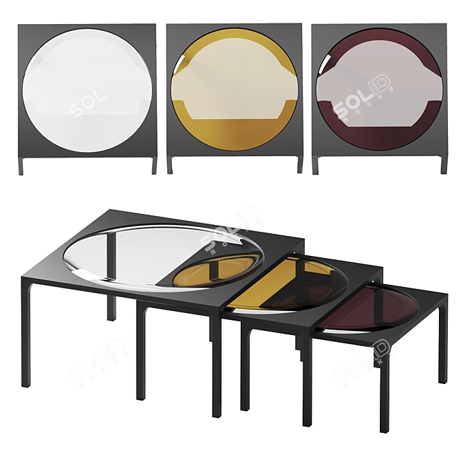 Modern VRay Coffee Table 3Ds 3D model image 1