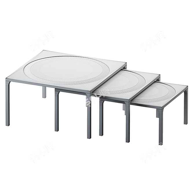 Modern VRay Coffee Table 3Ds 3D model image 3