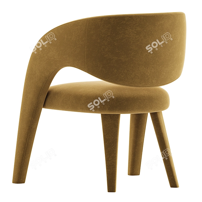 Modern Handcrafted Laurence Chair 1stdibs 3D model image 4