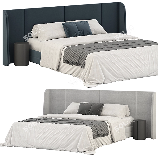 Modern Highwall Lori Bed 3D model image 1