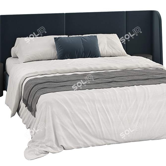 Modern Highwall Lori Bed 3D model image 4