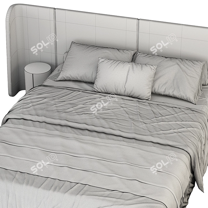 Modern Highwall Lori Bed 3D model image 5