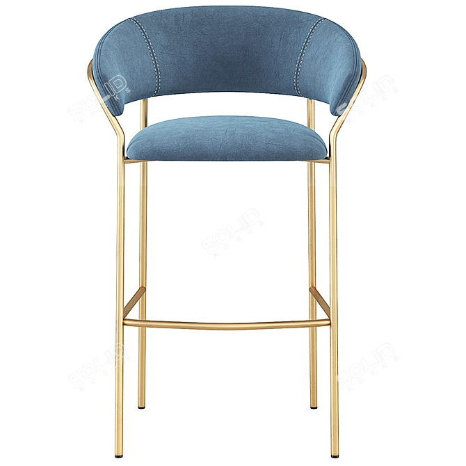 Velvet Jazz Barstool | Pedrali 3D model image 4