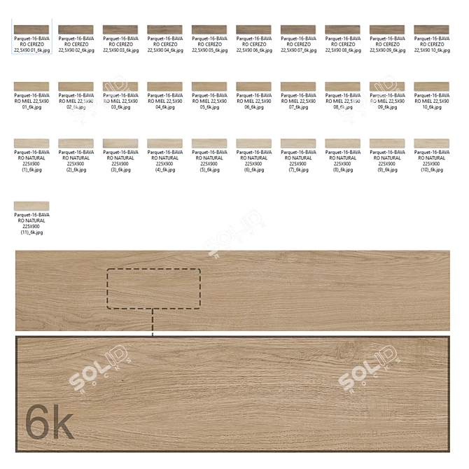 Wood Parquet Collection 3D Models 3D model image 2