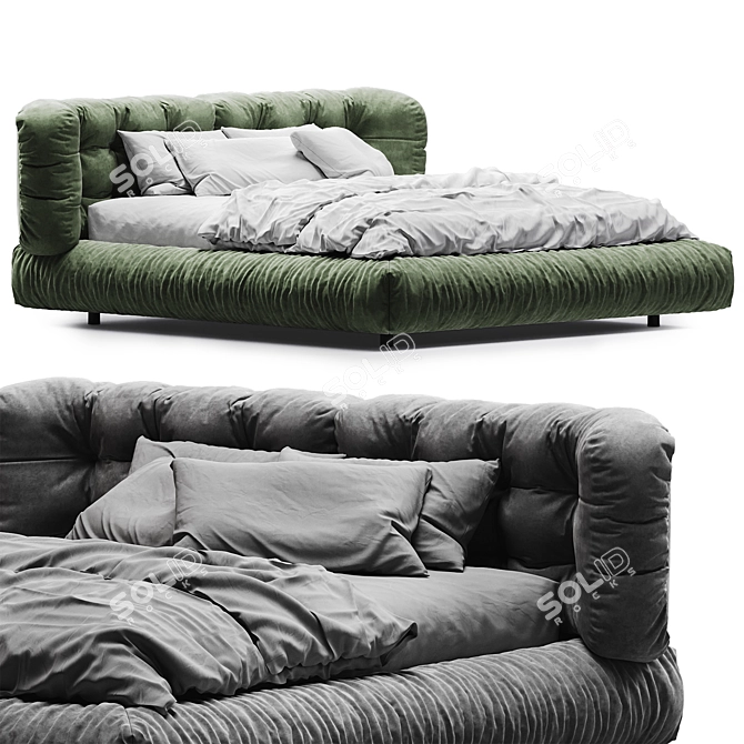  Modern Baxter Milano Bed 3D model image 1