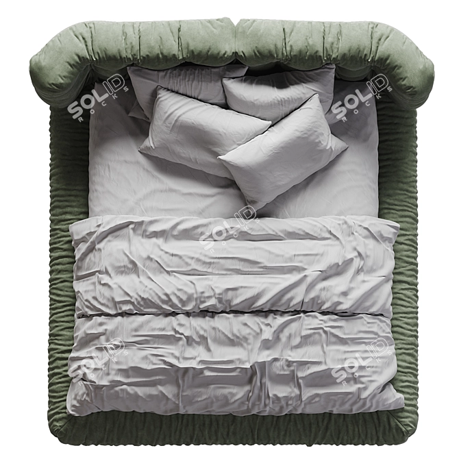  Modern Baxter Milano Bed 3D model image 5