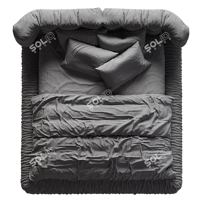  Modern Baxter Milano Bed 3D model image 6