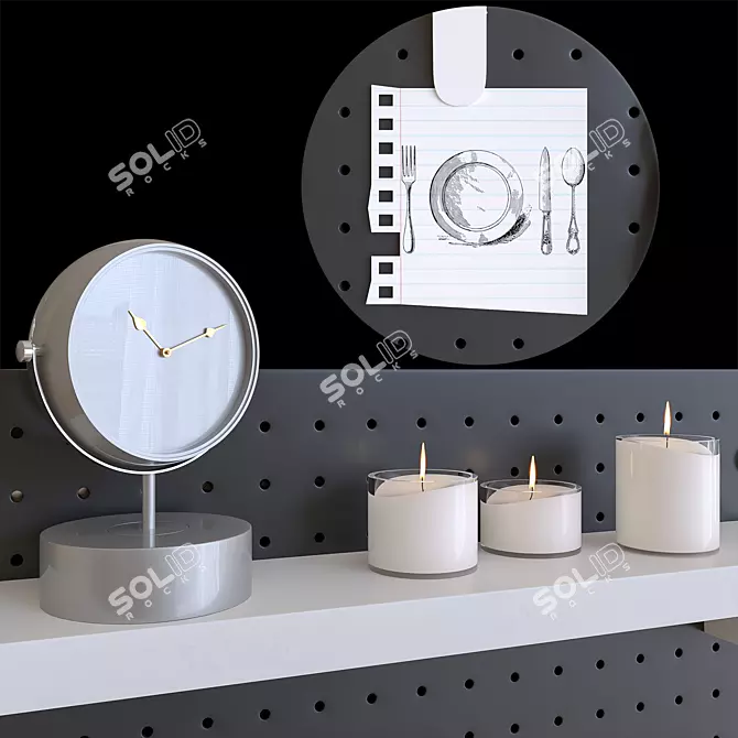 Organized Kitchen 3D Accessories Kit 3D model image 2