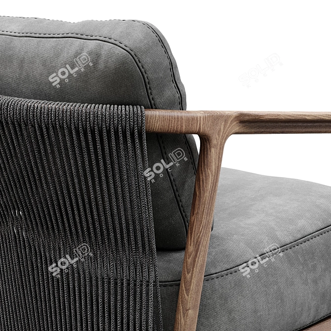 Modern Crono Flexform Seating 3D model image 2