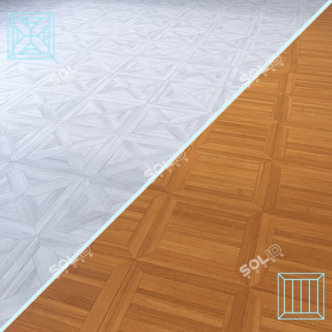 Wood Floor 3D Model Pack 3D model image 1