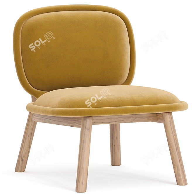 Elegant Crueso Armchair- 3D Model 3D model image 1