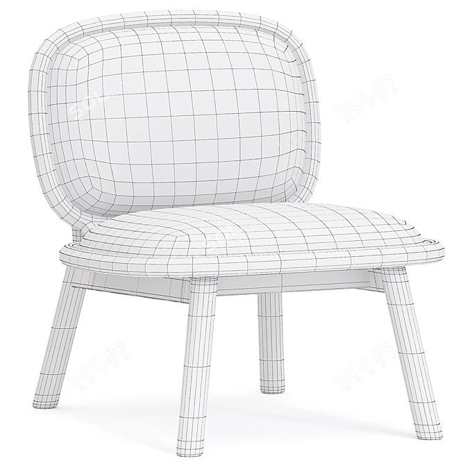 Elegant Crueso Armchair- 3D Model 3D model image 4