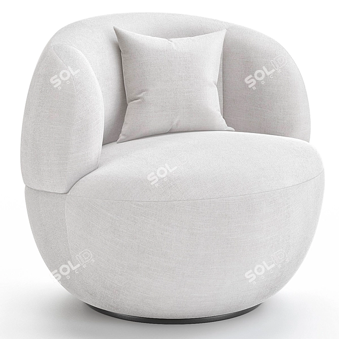 Liang Eimil Vitale Swivel Chair 3D model image 2