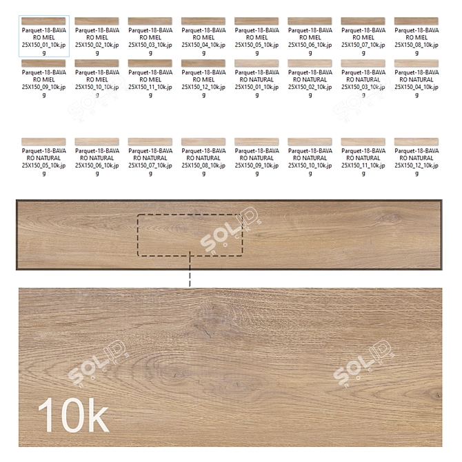 Wood Parquet Super Bundle Set 3D model image 2