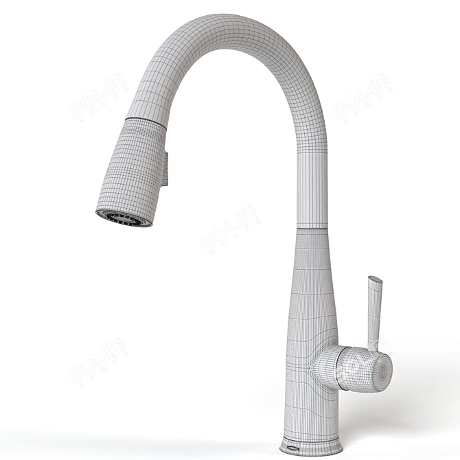 Essa Pull-Down Single Handle Faucet 3D model image 7