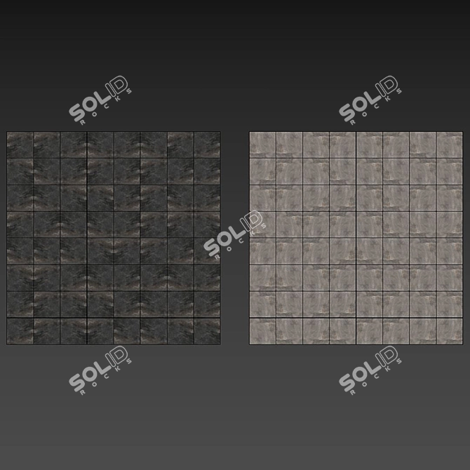 Slate Stone Set Bundle 2K 3D model image 2