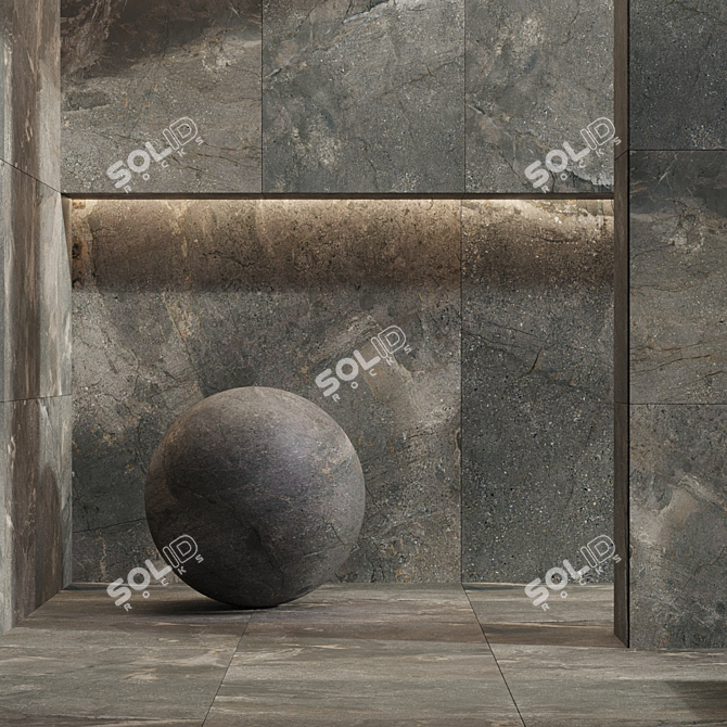 Slate Stone Set Bundle 2K 3D model image 3