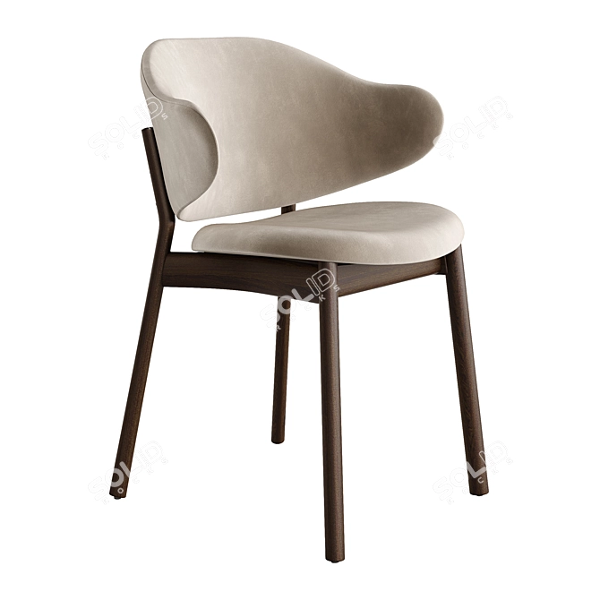 Calligaris Holly Fabric Chair 3D model image 1