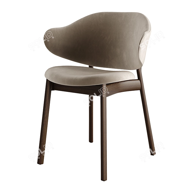 Calligaris Holly Fabric Chair 3D model image 4