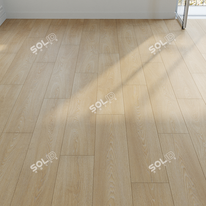 Premium Oak Parquet Texture Bundle 3D model image 6