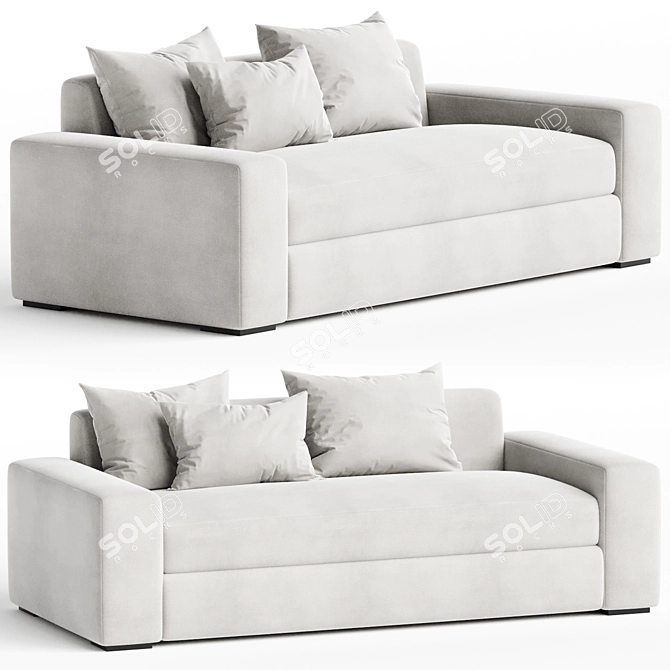 Elegant Nadine Sofa for Home 3D model image 1