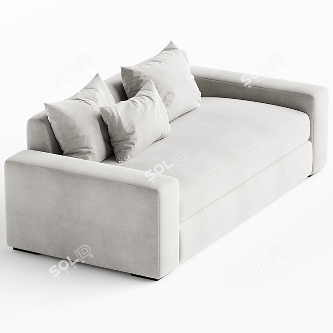 Elegant Nadine Sofa for Home 3D model image 2