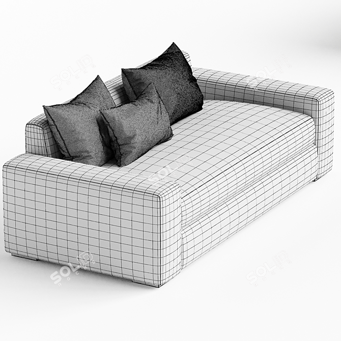 Elegant Nadine Sofa for Home 3D model image 3