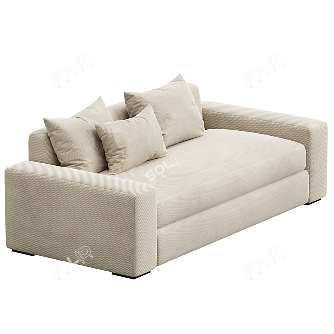 Elegant Nadine Sofa for Home 3D model image 5