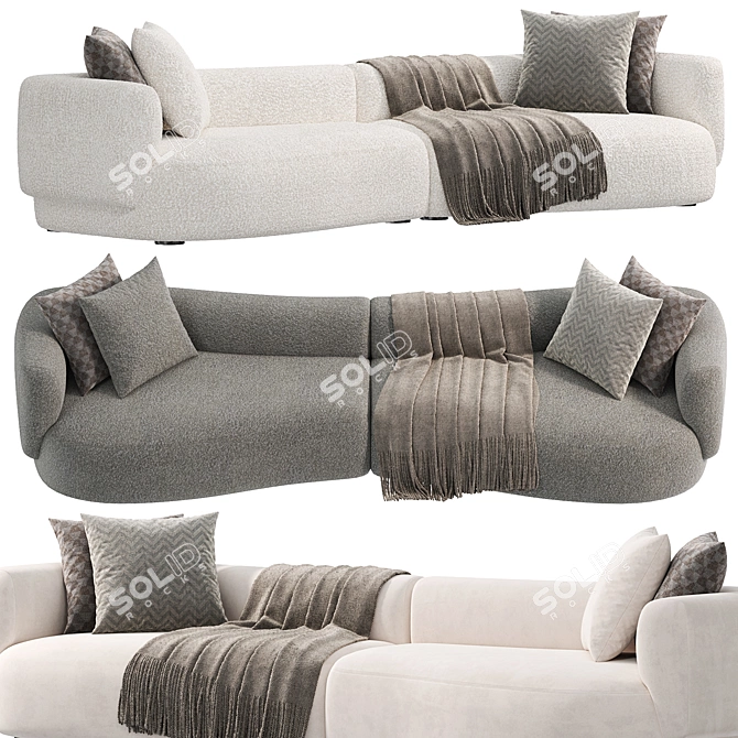 Modern FAO Sofa by Delcourt 3D model image 3