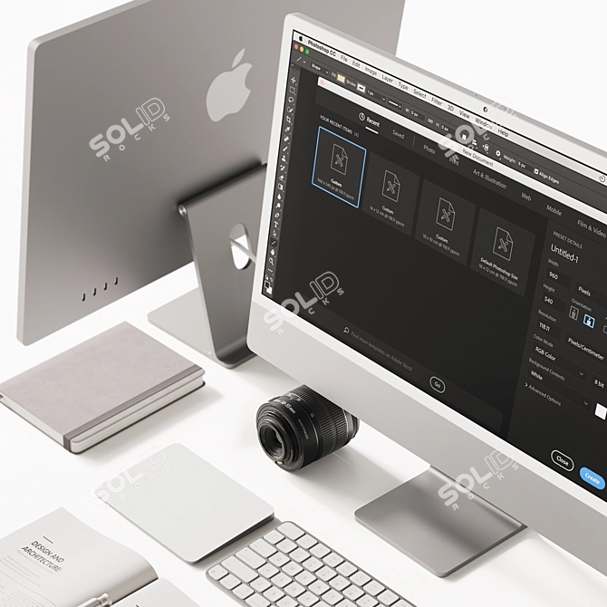 Pro Workspace Setup Kit 3D model image 6