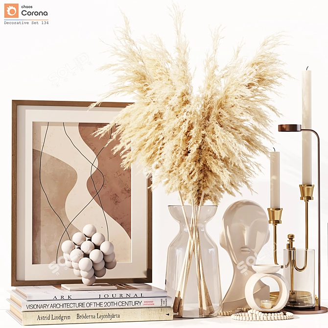 Luxury Decor Set for Rendering 3D model image 1