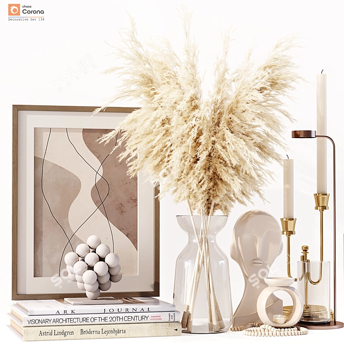 Luxury Decor Set for Rendering 3D model image 6