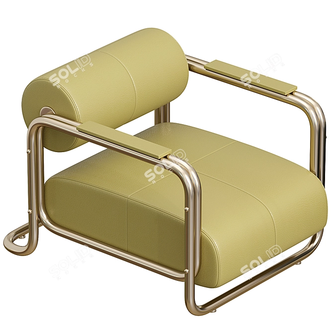 Modern, Minimalistic Armchair Holden 3D model image 2