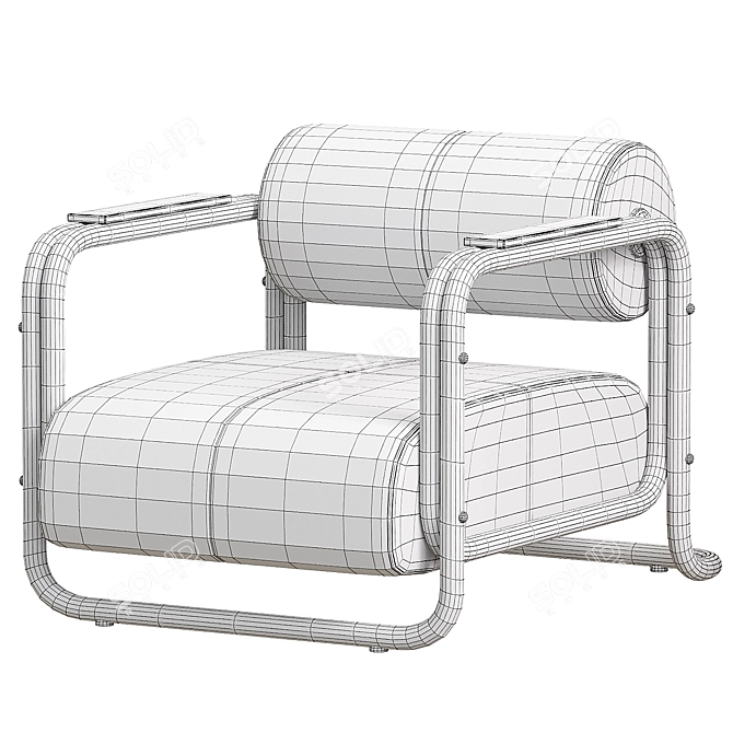 Modern, Minimalistic Armchair Holden 3D model image 3