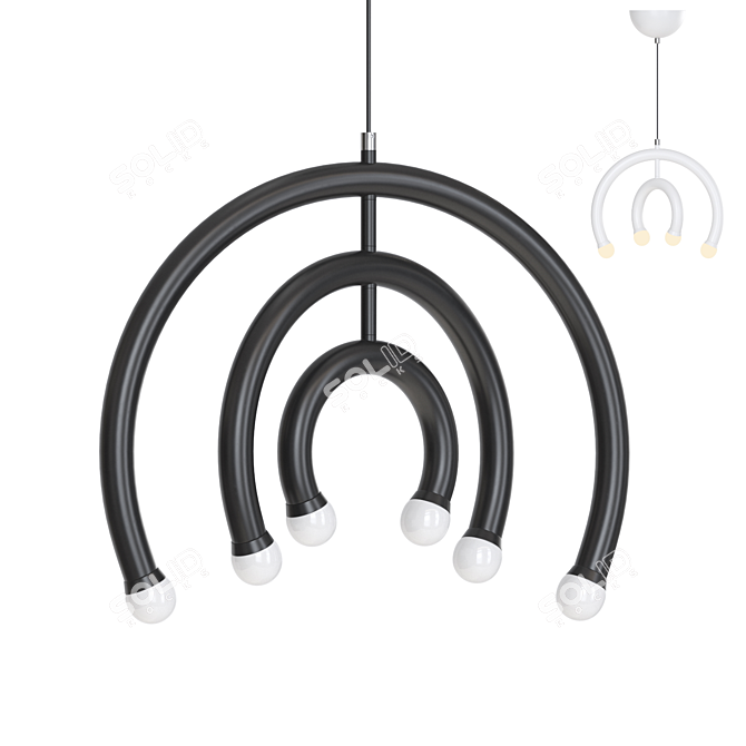 Bagge LED Pendant Light 3D model image 1