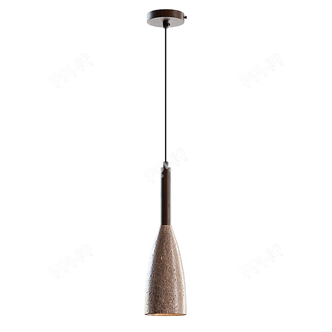 DALBY WOOD Pendant Light Model 3D model image 3