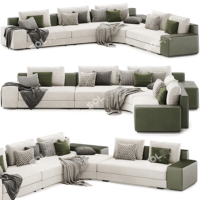  Minotti Italia Daniels Corner Sofa 3D model image 1