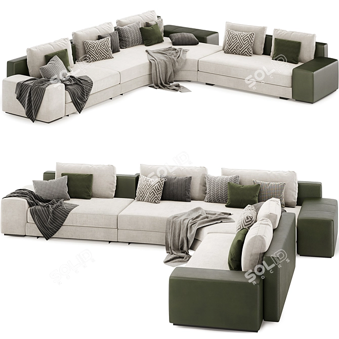  Minotti Italia Daniels Corner Sofa 3D model image 2