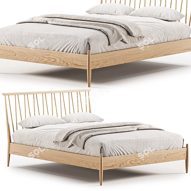 Ercol Shalstone Bedstead 2017 3D model image 1
