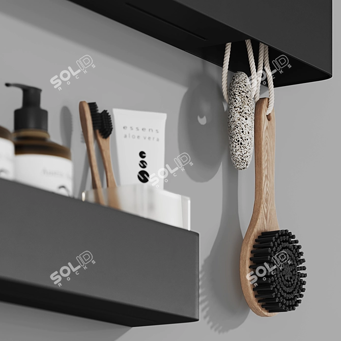 Tezza Bathroom Accessory Set 3D model image 3