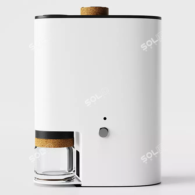 Sleek White Coffee Maker | 2018 3D model image 2