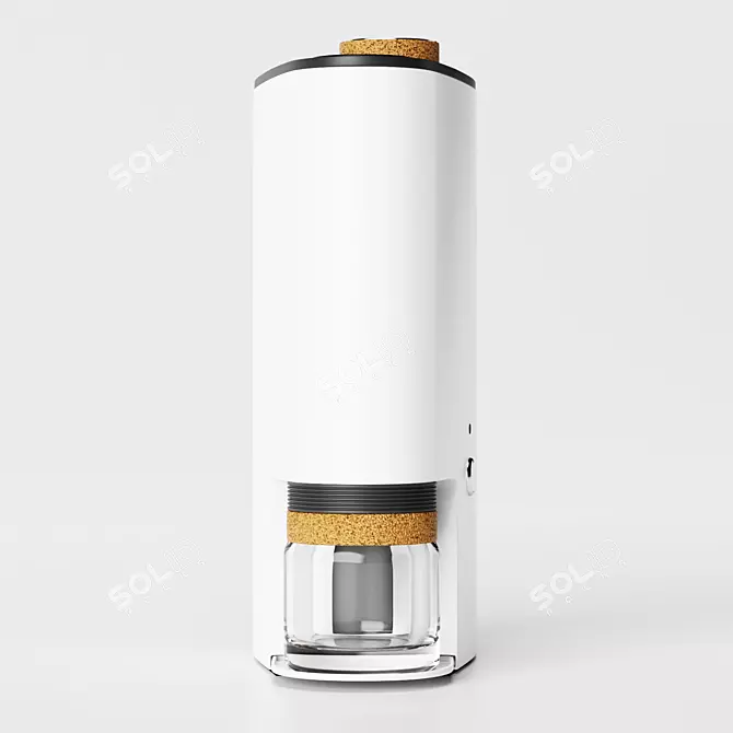 Sleek White Coffee Maker | 2018 3D model image 3