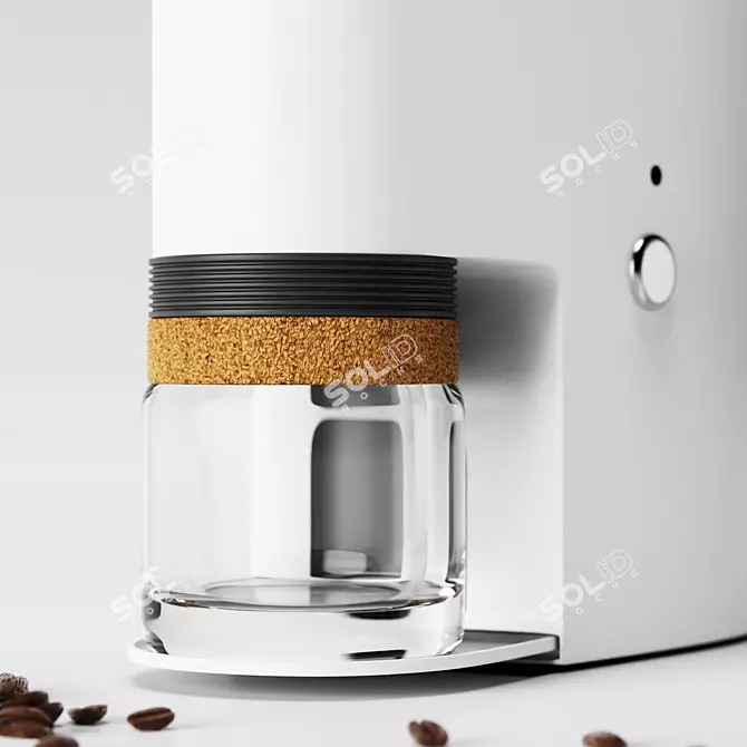 Sleek White Coffee Maker | 2018 3D model image 4