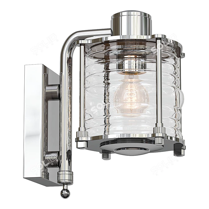 Outdoor Wall Light Fixture 50839 3D model image 1