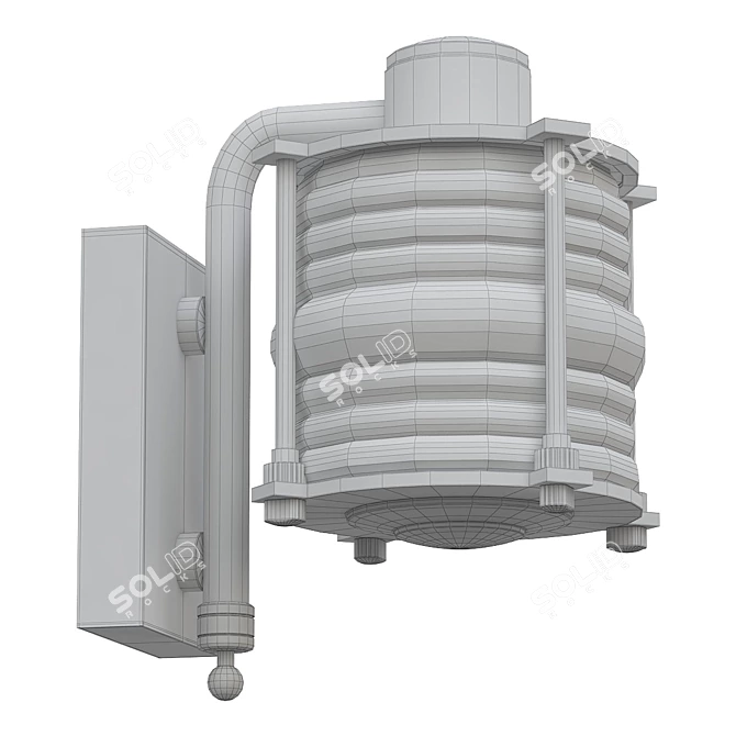 Outdoor Wall Light Fixture 50839 3D model image 2