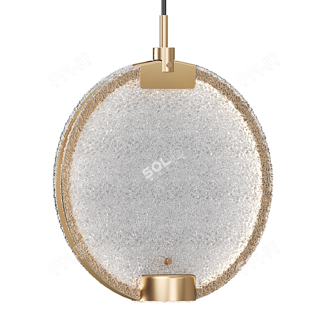 Masiero Group Glass Pendant Light 3D model image 1