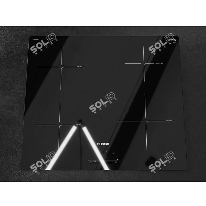 Modern Kitchen Set with Appliances 3D model image 4